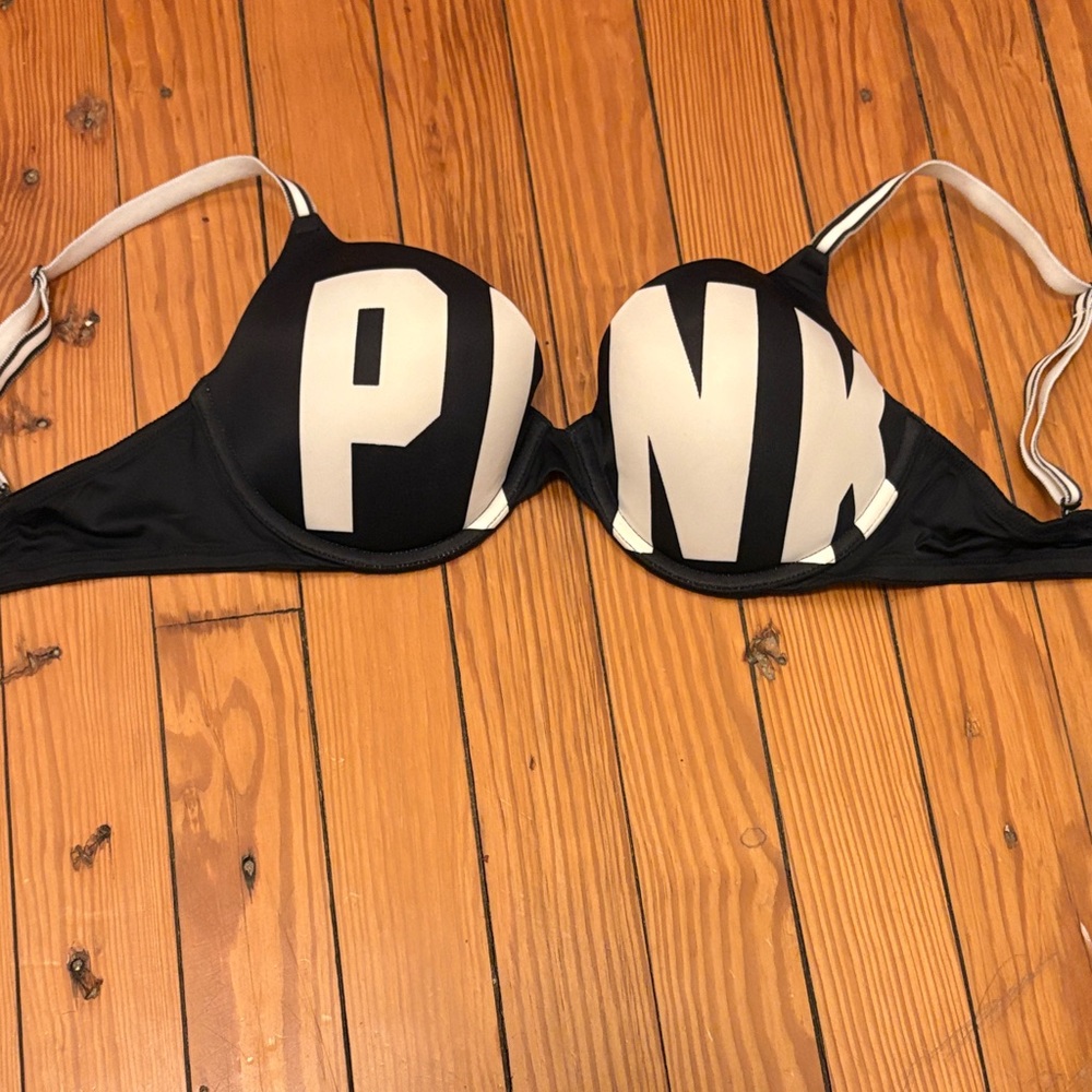 Victoria's Secret Black and Cream Bra